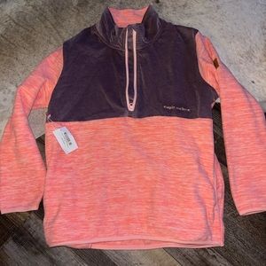 Simply Southern Youth Large Half Zip Pullover